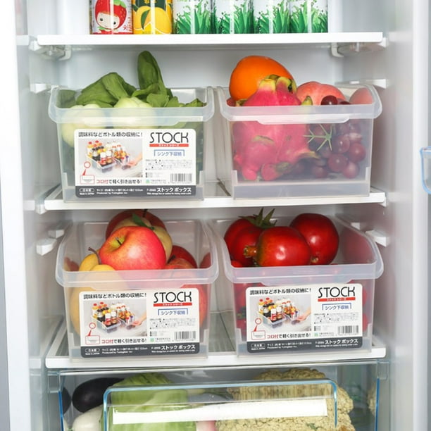 Details about   Refrigerator Drawer Food Storage Box Holder Fridge Shelf Kitchen Organizer Bins